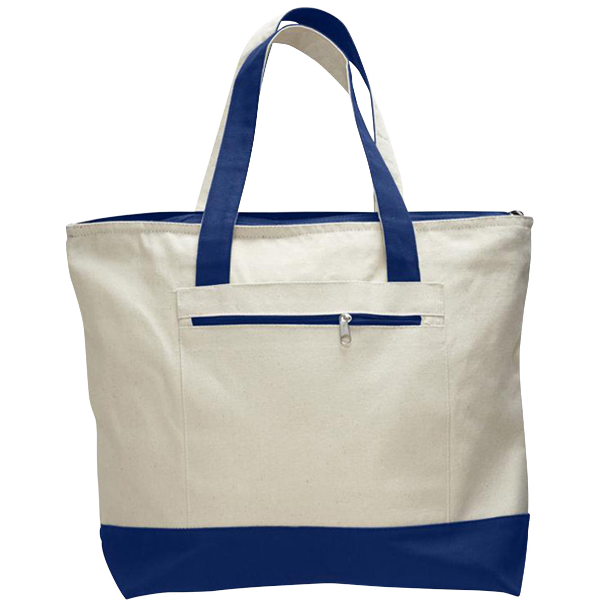 Q1300 HEAVY CANVAS ZIPPER TOTE